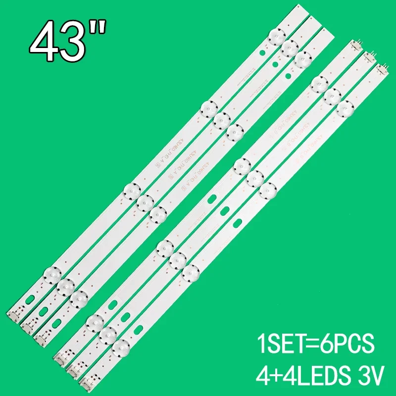 Striscia di retroilluminazione a LED per 43 uh610v muslimatexlimb 43 uf6407 43 uf6400 43 lh604v 43 uh610a 43 uh6030 muslimtype exlimex SSC