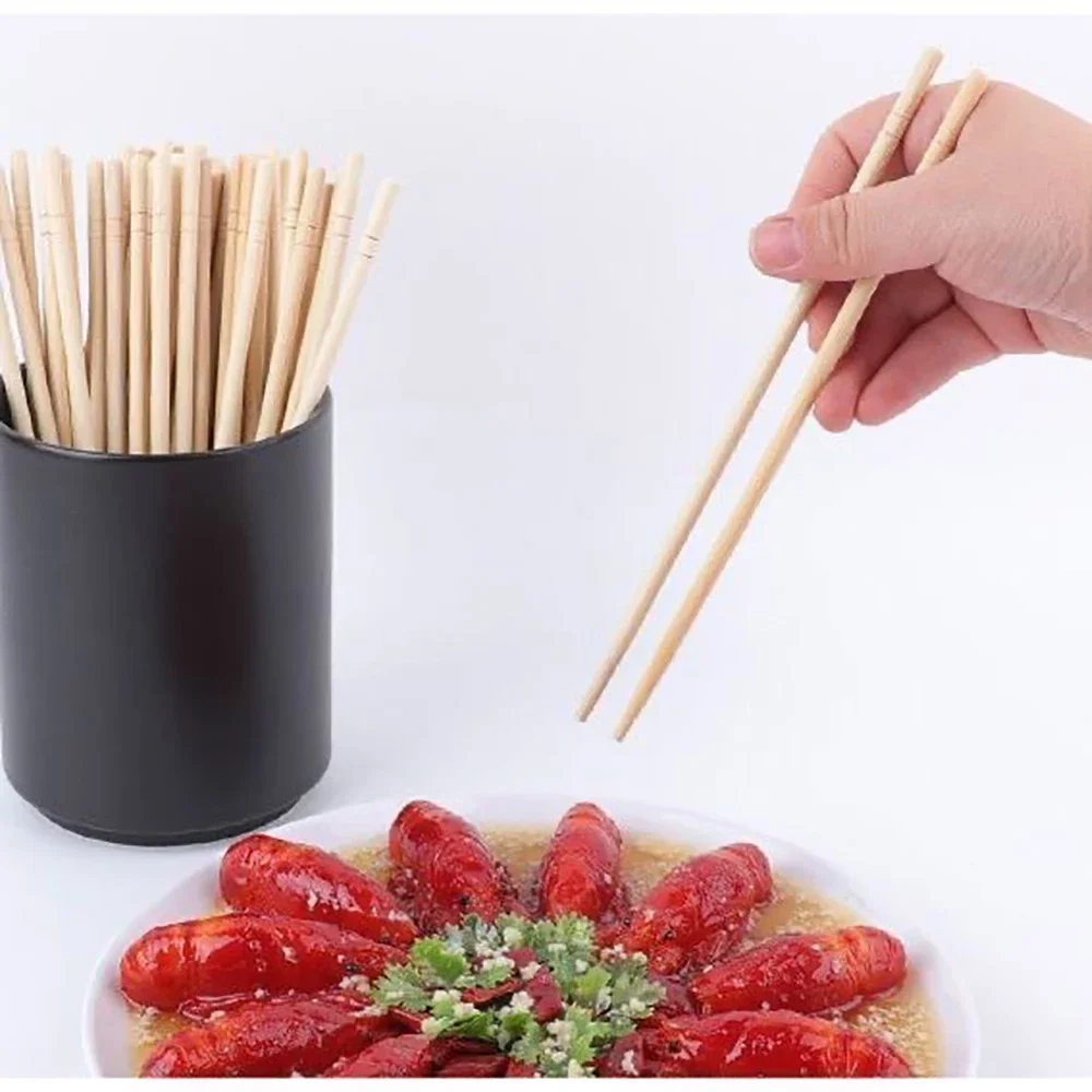 40pcs Chinese Bamboo Household Chopsticks Disposable Chopsticks Independent Packaging Restaurant Chopsticks