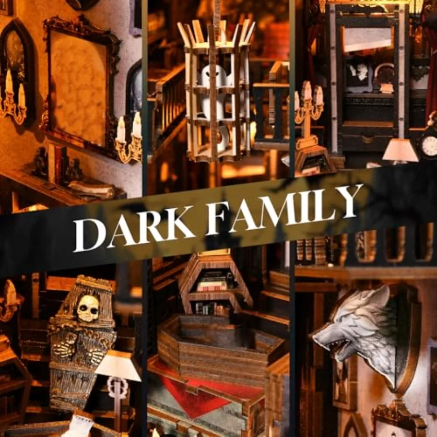 لتقوم بها بنفسك كتاب الزاوية عدة منزل مصغر دمية عدة للكبار والمراهقين كتاب الزوايا أطقم للبالغين Booknook Bookend زقاق نموذج البناء #3