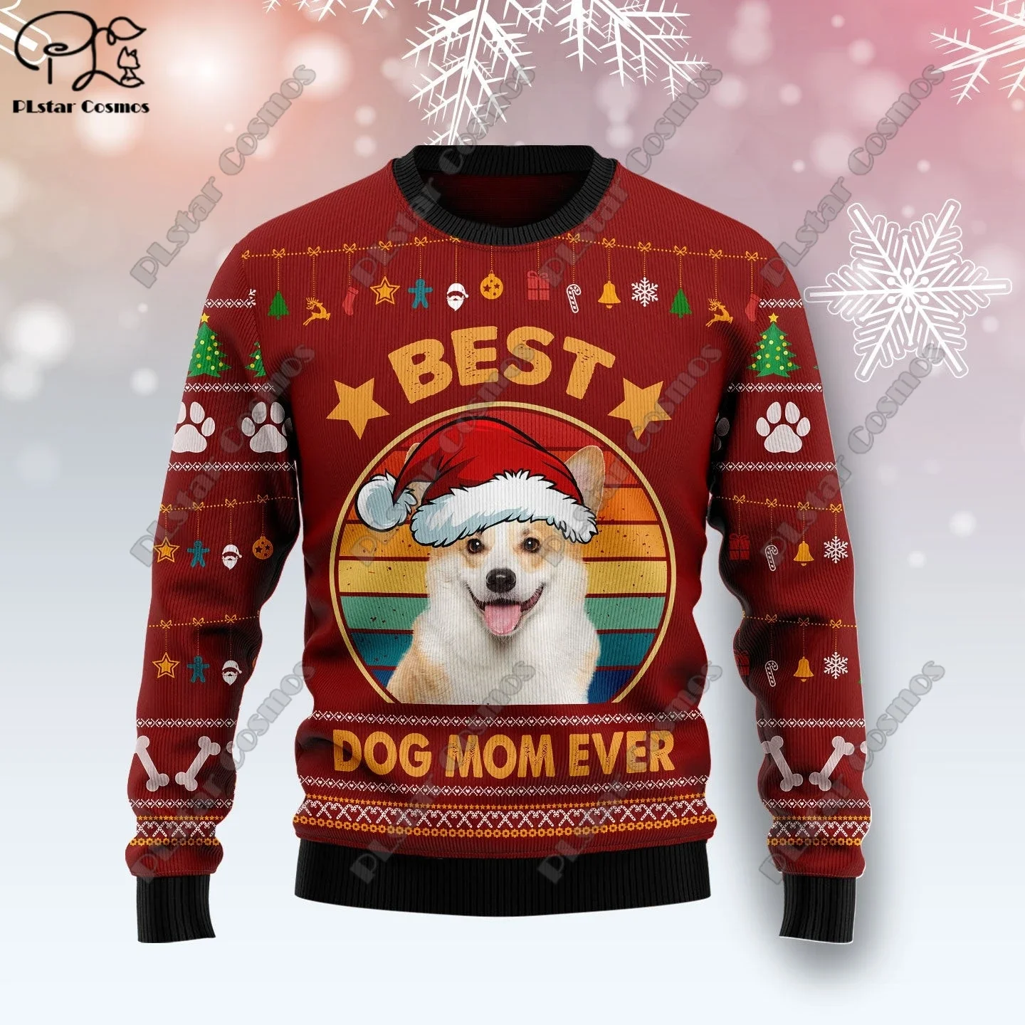 New 3D Printed Animal Custom Series Cute Christmas Pattern Ugly Sweater Street Casual Winter Sweatshirt S-11