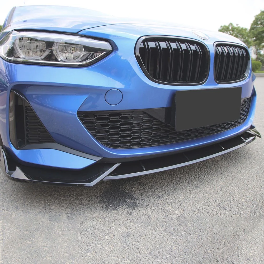 المصد الأمامي الشفاه حارس الذقن الديكور ضبط الجزء الخارجي طقم الجسم الناشر التصميم تجميل لسيارات BMW F20 2019 #2