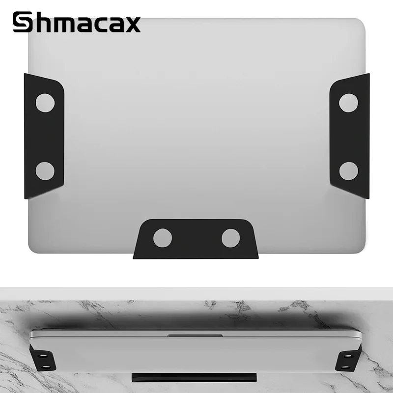 

Под столом, держатель для ноутбука, портативный кронштейн для хранения ноутбука, подставка, настольный органайзер с силиконовой накладкой против царапин