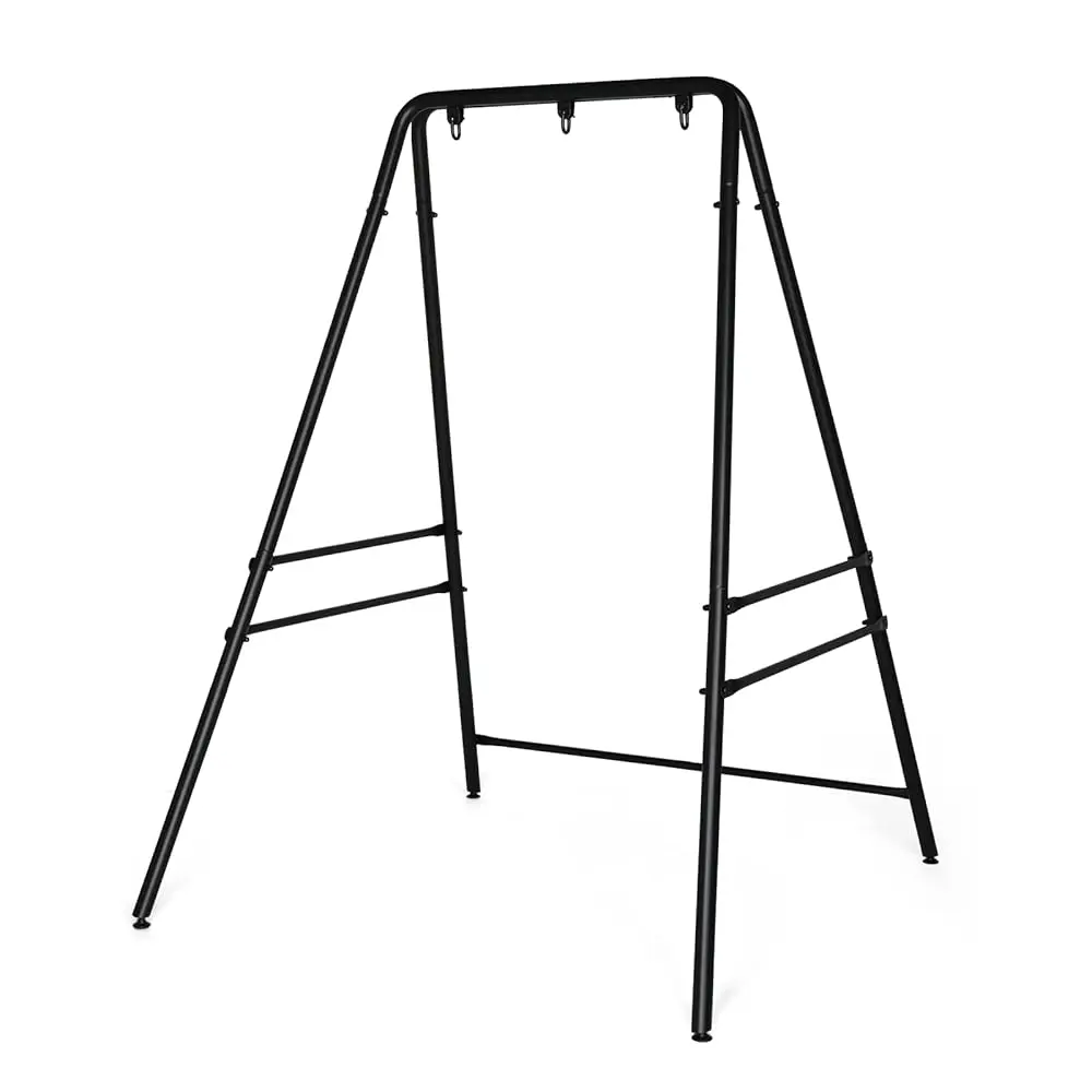 

Upgraded Hammo Chair Stand Metal Swing Stand Frame, Heavy Duty Steel Hammo Stand Only For Porch, Backyard, Indoor Or Outdoor,