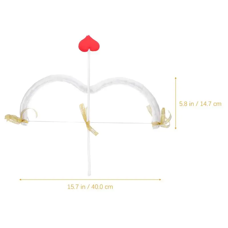 1 Set Of Cupid Arrow Bow Set Valentine Party Cupid Costume Arrow Bow Cupid Cosplay Prop Valentine Stage Performance Cosplay