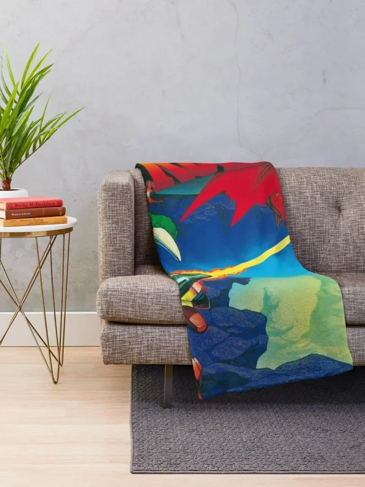 Retro Super Metroid Throw Blanket Weighted Personalized Gift Blankets