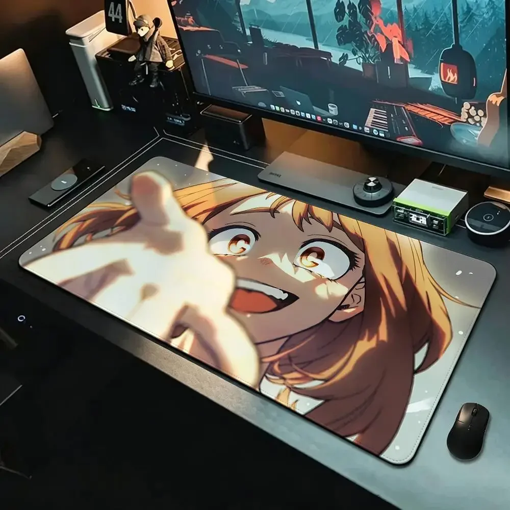 anime My Hero Academia Ochaco Uraraka Mouse Pad MousePad Stitched Edge Waterproof Desk Mat Anti-Slip Rubber Base for PC Laptop