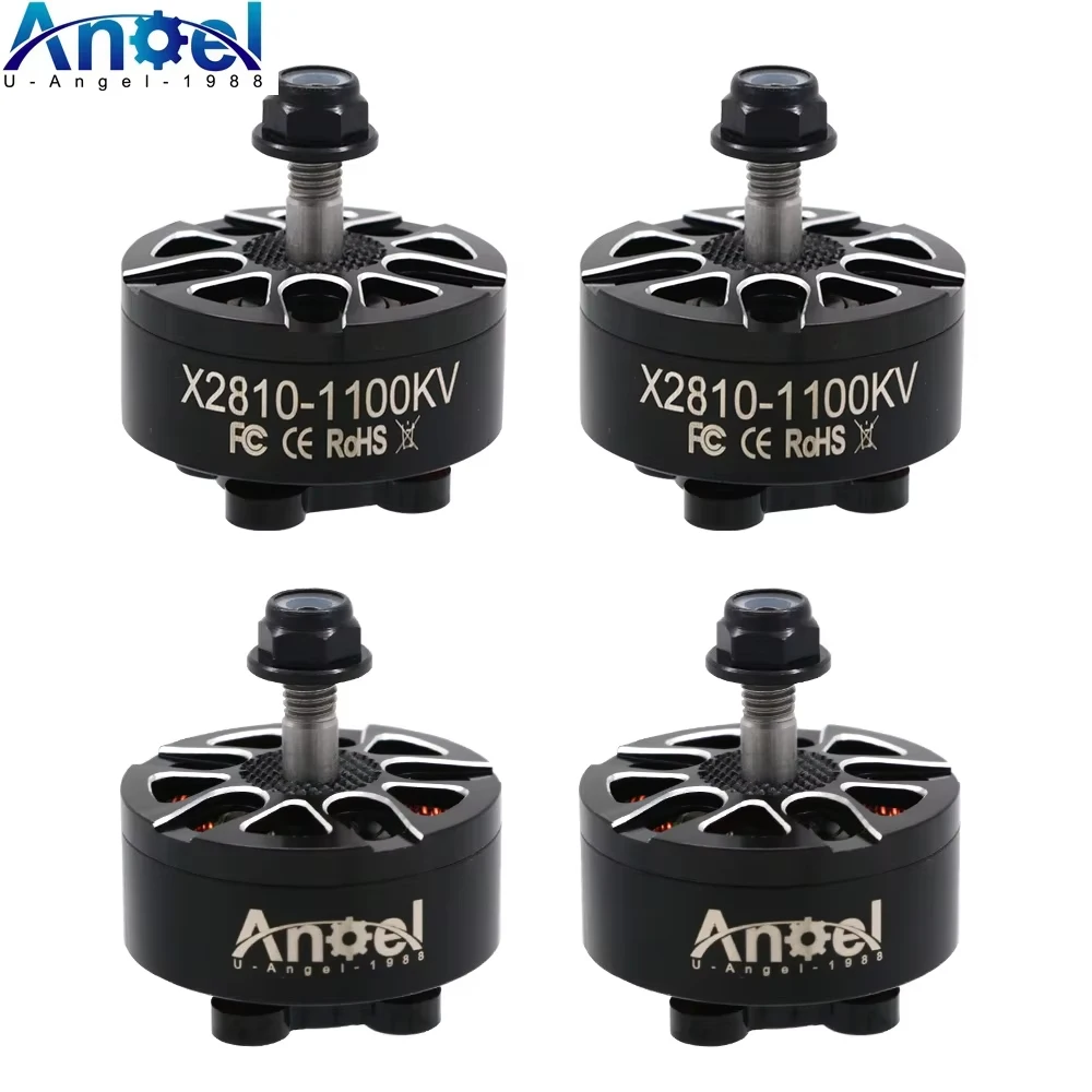 

4pcs/lot UAngel X2810 2810 900KV / 1100KV / 1500KV 4-6S Brushless Motors for FPV Racing Drone and MultiRotor DIY Parts