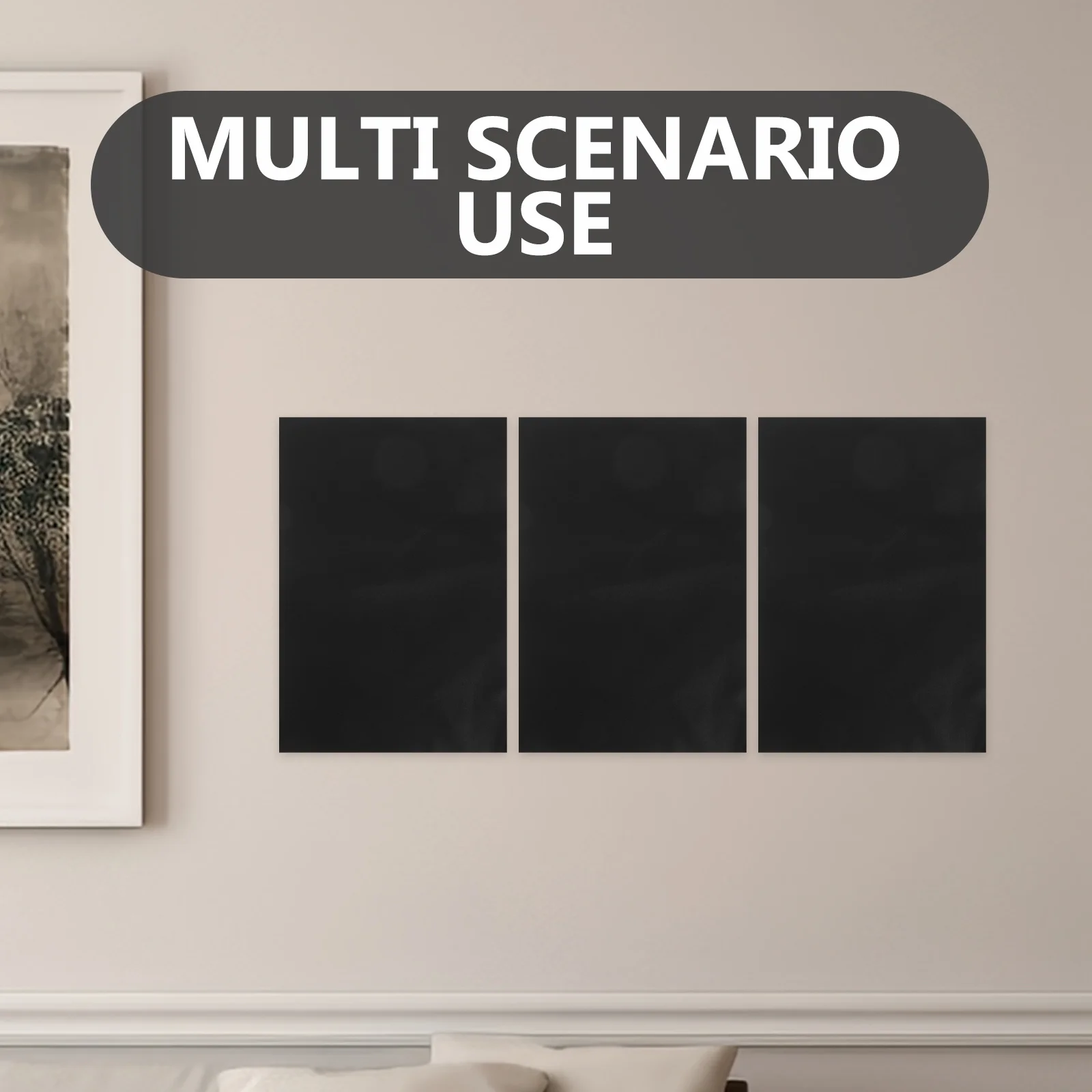 Autocollants pour tableau noir A4, feuilles de PVC polymère noir, étiquettes adhésives pour pots, boîtes, tablettes d'affichage, facile à nettoyer, 8 pièces