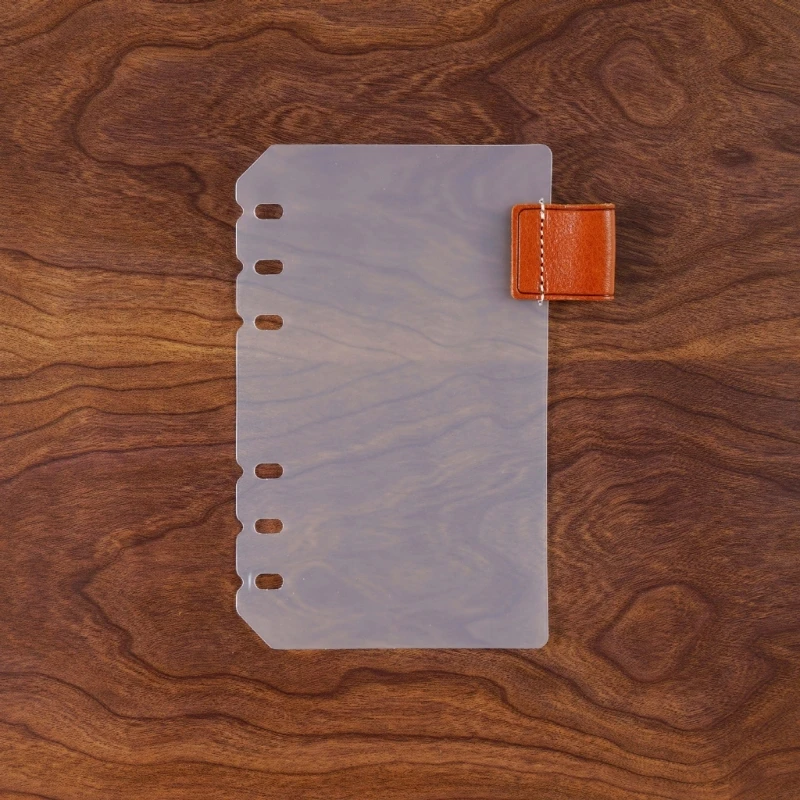 6 Rings Binder Divider A5 A6 A7 Insertable Tabs Divider Binder Divider 6-Hole Punch Section Indexes Divider for Binders