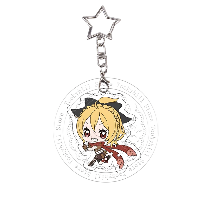 Re:Zero Acryl-Schlüsselanhänger Emilia Ram Beatrice Studentin Kawaii Tasche Anime Cartoon Deko-Accessoires Anhänger Schlüsselring Geburtstagsgeschenk – Detail 11
