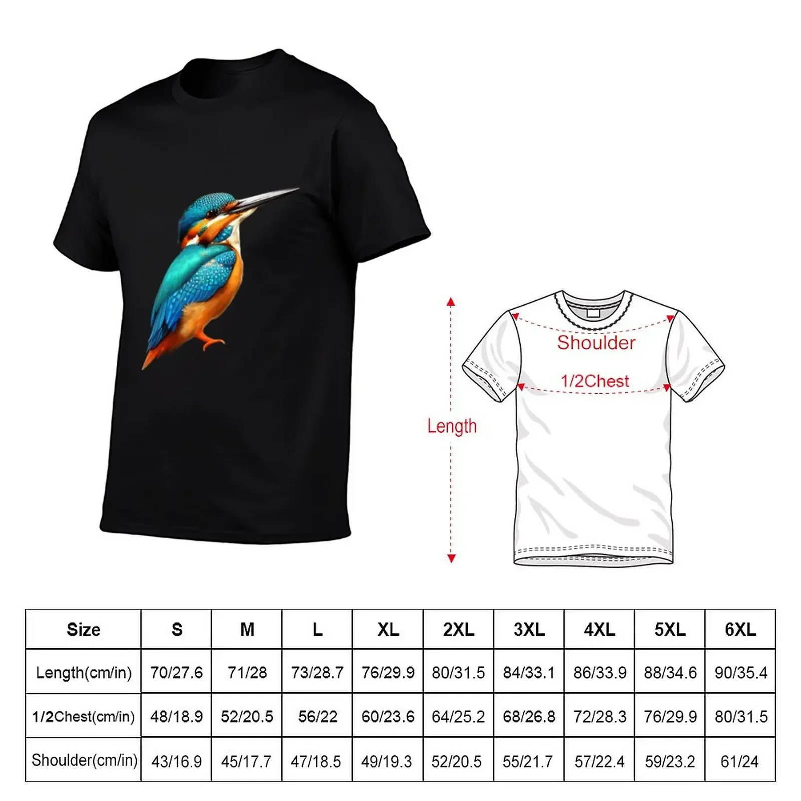 Kingfisher Shirt , Bird Watcher Gift , T-Shirt customizeds anime t shirts Blouse plain t shirts men