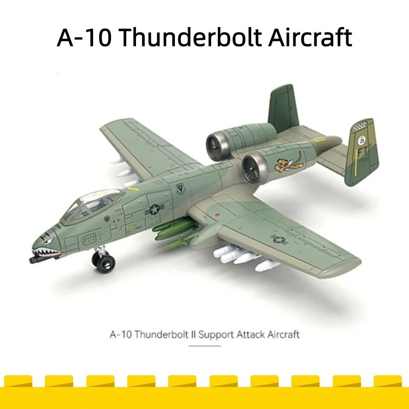 1/72 Creative Military Series Building Blocks A-10 Attack Aircraft Thunderbolt II Warthog Jet Model Toys For Boys Xmas Gifts