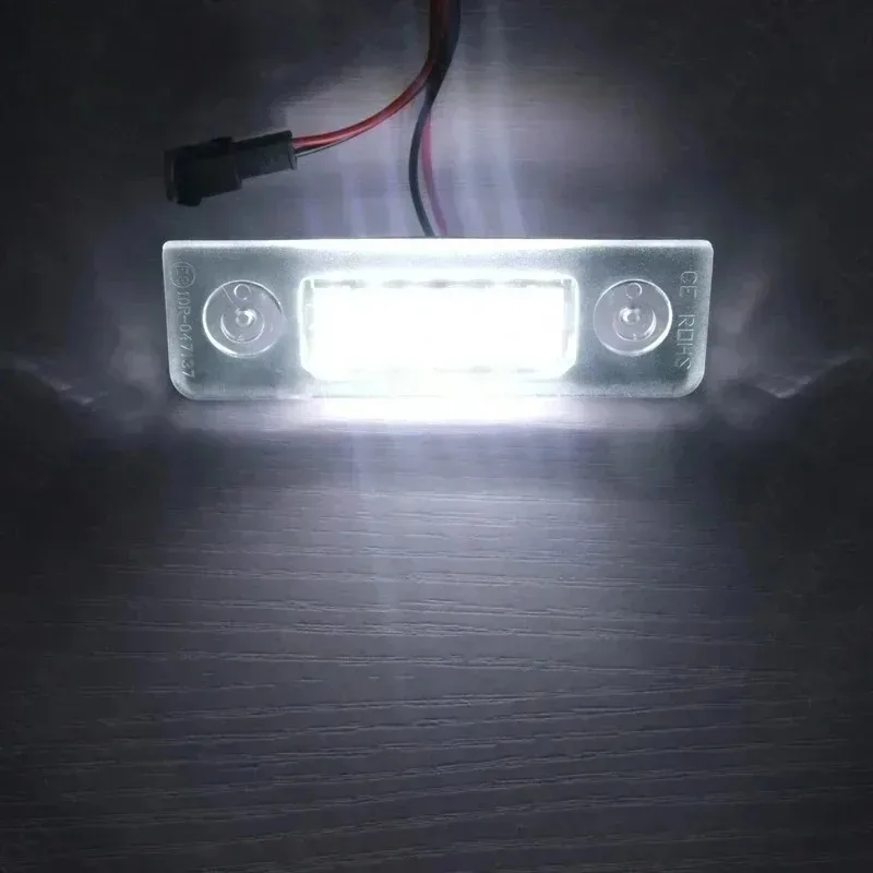 جديد ل الأبيض Canbus خطأ مجاني LED رقم الترخيص لوحة ضوء اوكتافيا MKII 1Z A5 09-13 رومستر 5J 06-10 العلامة الخلفية L 2 قطعة #6