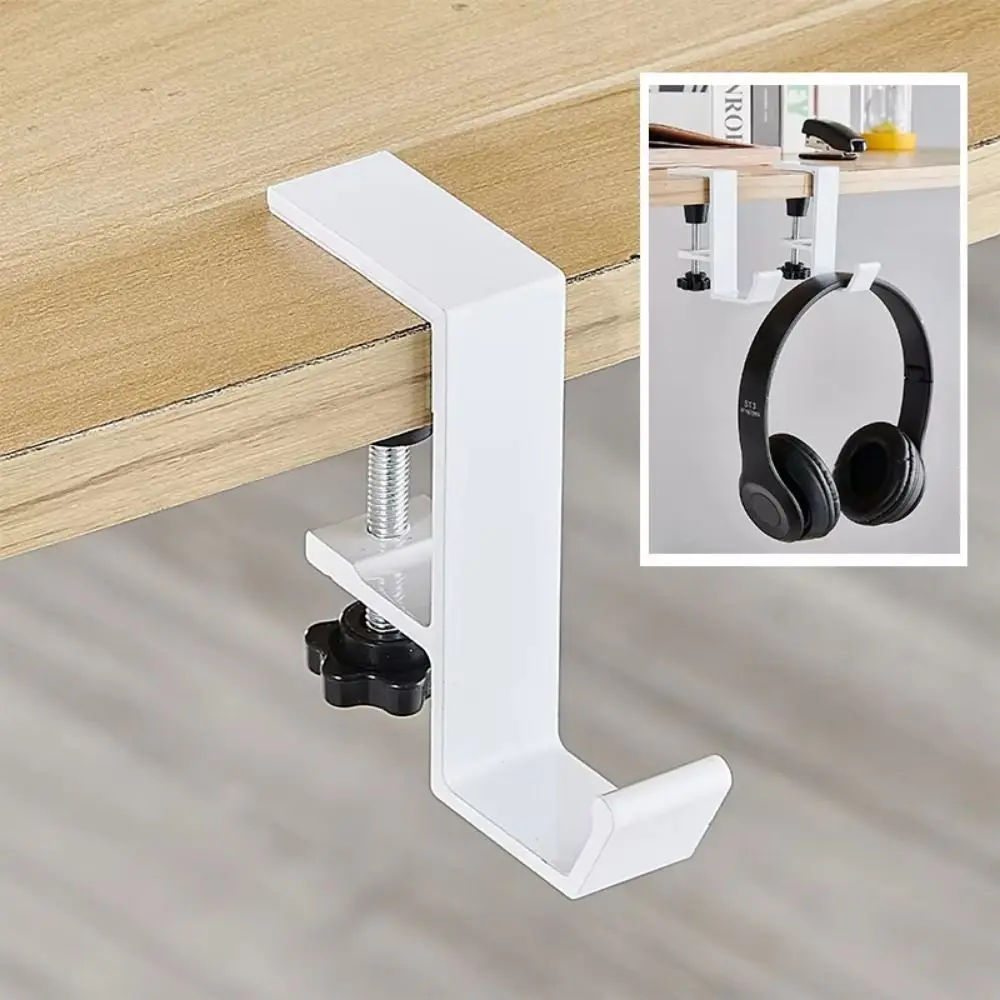 

Portable Desk Edge Hook Removable No Paste Hanging Bag Hook Save Your Space Punch-free Backpack Storage Rack Office