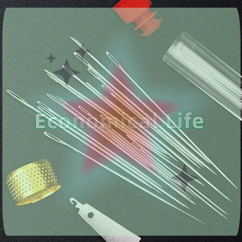 31/34/36Pcs Big Eye Steel Needles Set Big Eye Steel Sewing Needles Kit Stainless Steel Needles For Hand Sewing