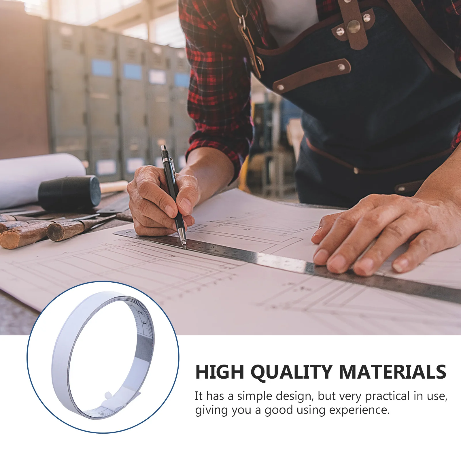 

2pcs Sticky Ruler Self-Adhesive Carbon Steel Inch Metric Scale Measuring Tool For Workbench Woodworking Sawing Machine Measure