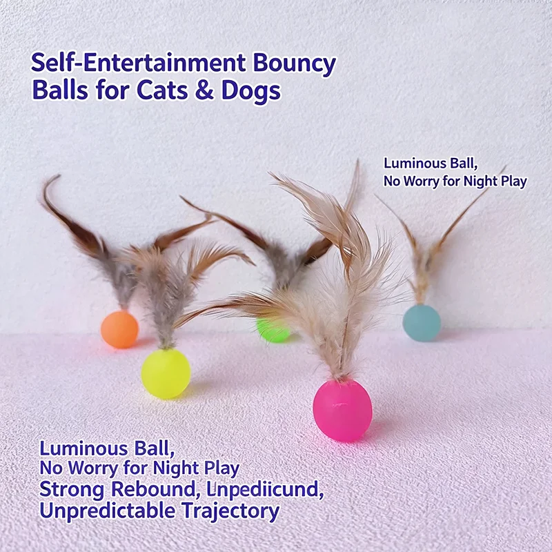 Soft Elastic Bouncy Cat Toy Lu - Badminton Event ulasan dan harga