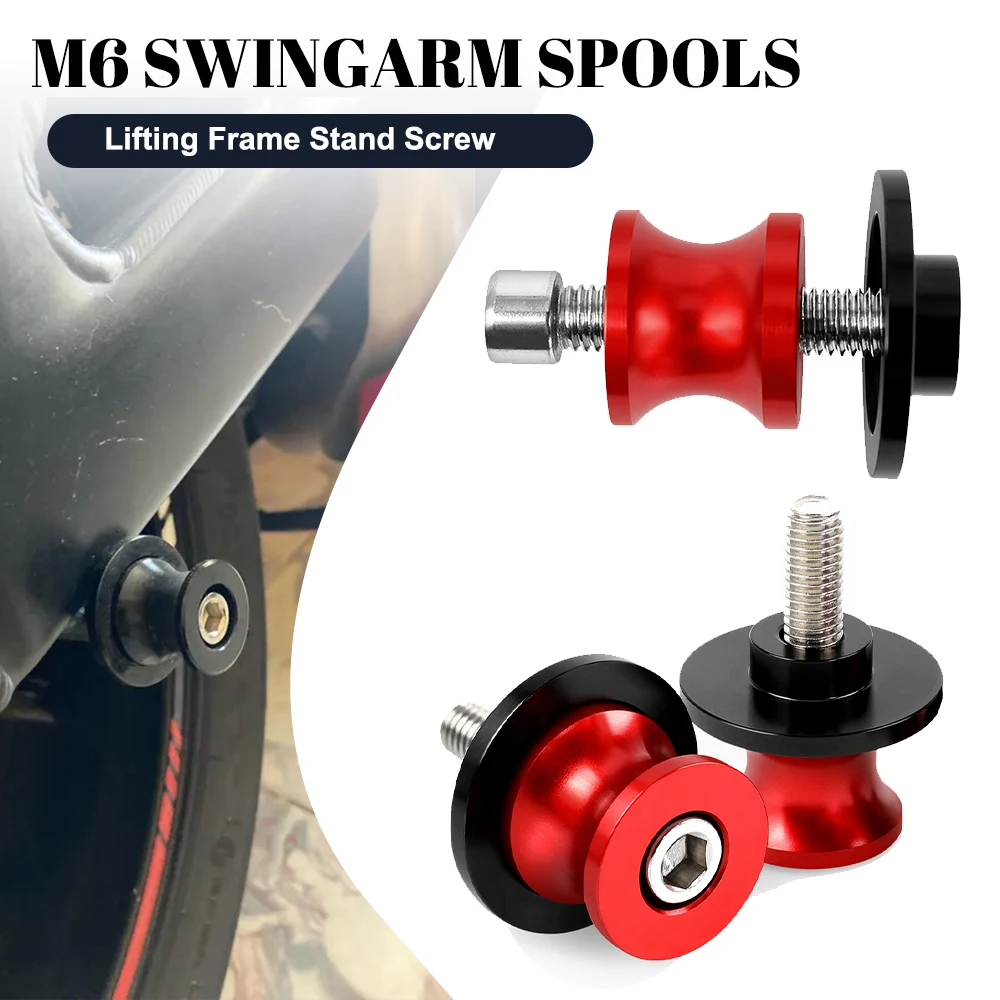 

For Aprilia RSV4 V4 V4r RSV1000/R RS660 Tuono 660 2020 RS457 Tuareg 660 Tuareg660 Motorcycle Swingarm Spools M6 Stand Screws