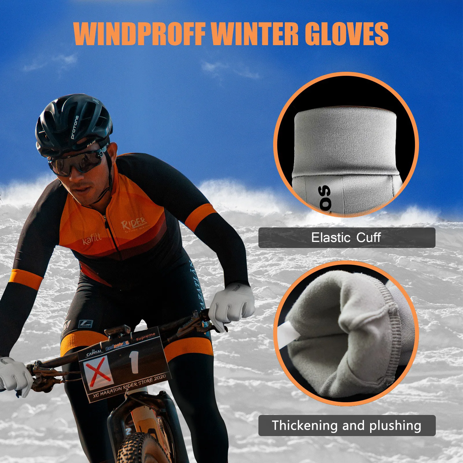 Gift Box Gloves Unisex Touch Screen Warm Winter Outdoor Sports Cycling Fishing Non Slip One Size