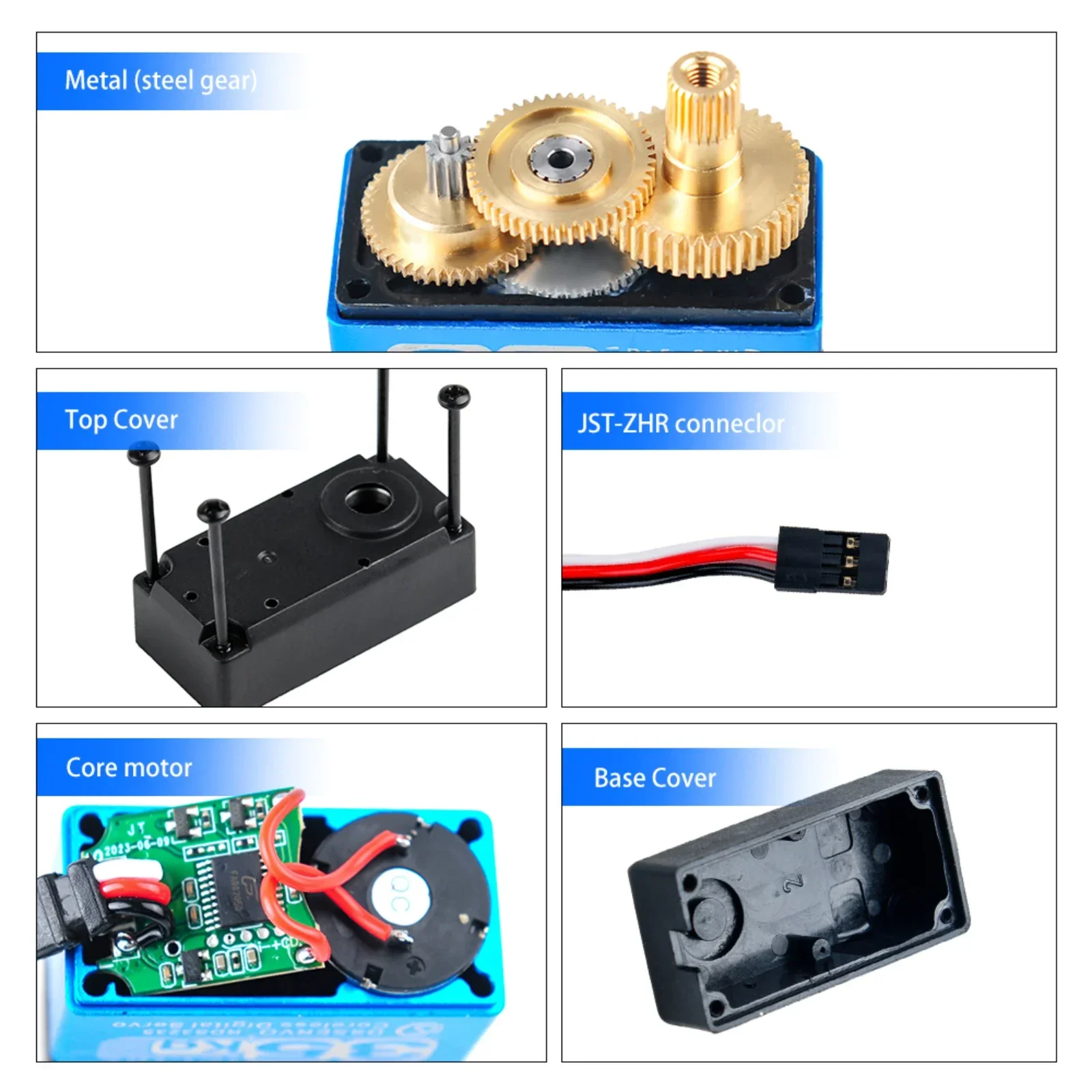 

RDS3235 35kg Digital Coreless Metal Gear Servo Motor 180/270 Degree for RC Robots Cars Trucks Boats