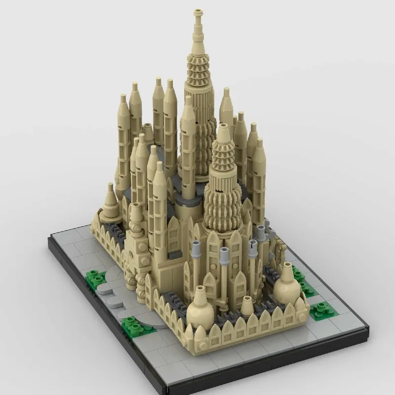 مجموعات مباني البيت المقدس من باسيليكا، مجموعة نماذج كتل المباني المعيارية لمتجر شقة المدينة، هدية 854 قطعة #4