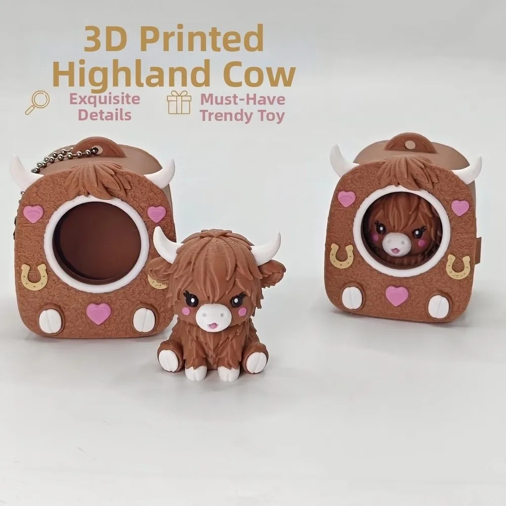 PLA 3D-gedruckter Schlüsselanhänger, leuchtende Farbtöne, starre Hülle, Mini-Rucksack-Anhänger, leicht, trendiger Taschenanhänger, Katzenliebhaber – Detail 3