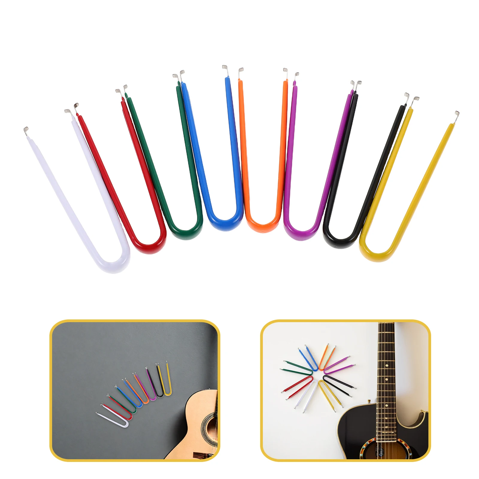 8 Pcs Pull up The Clip Guitar Bass Knob Extractor Cap Electric Volume Knobs Puller