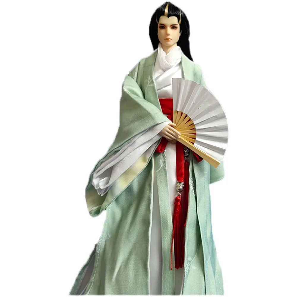 

1/6 Hanfu Robe Long Dress Chinese Outfit Robe Green Clothes Man Suit Toys Tradition for 12inch Figure Model Amine Toys