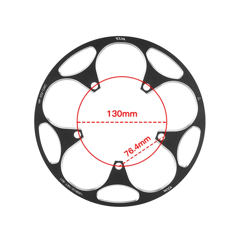 VXM 130BCD 50 52 54 56 58 60T Bicycle Chain Wheel, with Guards Sprocket Protection Cover, Crank Plate Sets with Screws