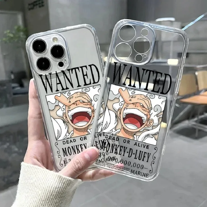 

Чехол для телефона Аниме One Piece nikou Luffy Gear 5 для IPhone 14 13 12 11 XS Pro Max X XR Plus, мягкий силиконовый прозрачный чехол Capa