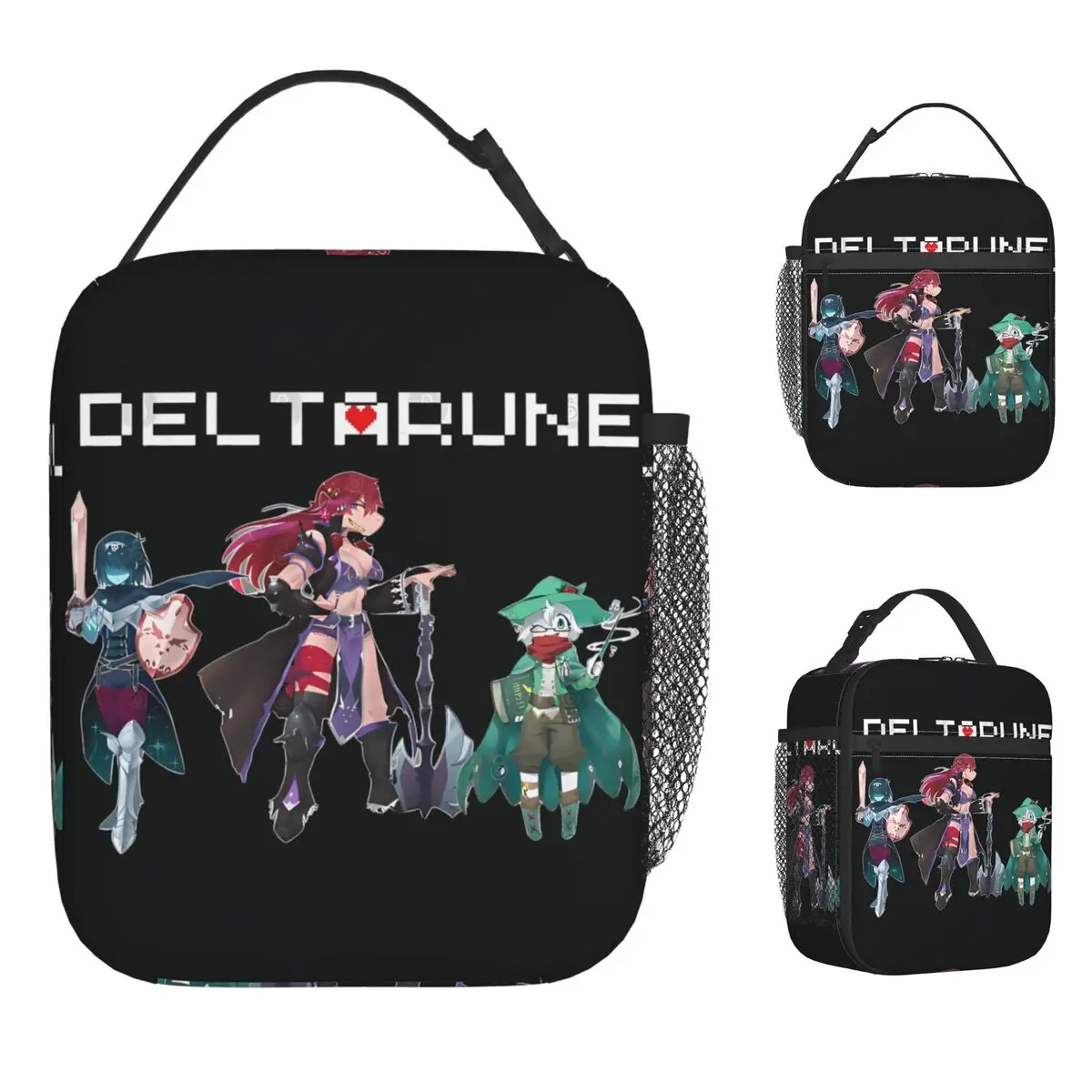 

Deltarune Gamer Lunch Bag Leisure Lunch Box For Girls Travel Convenient Cooler Bag Waterproof Graphic Design Thermal Lunch Bags