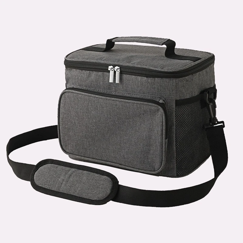 BYMONDY 10L Oxford Cloth Lunch Boxes for Outdoor Picnic Food Meal Lunch Bags Men Women Large Capacity Cooler Bag with Strap