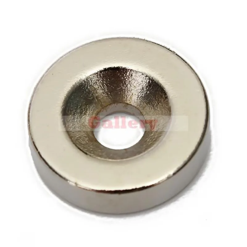 

60pcs N50 Strong Round Neodymium Magnets Countersunk Ring 15x4mm 4mm Hole magnet fishing