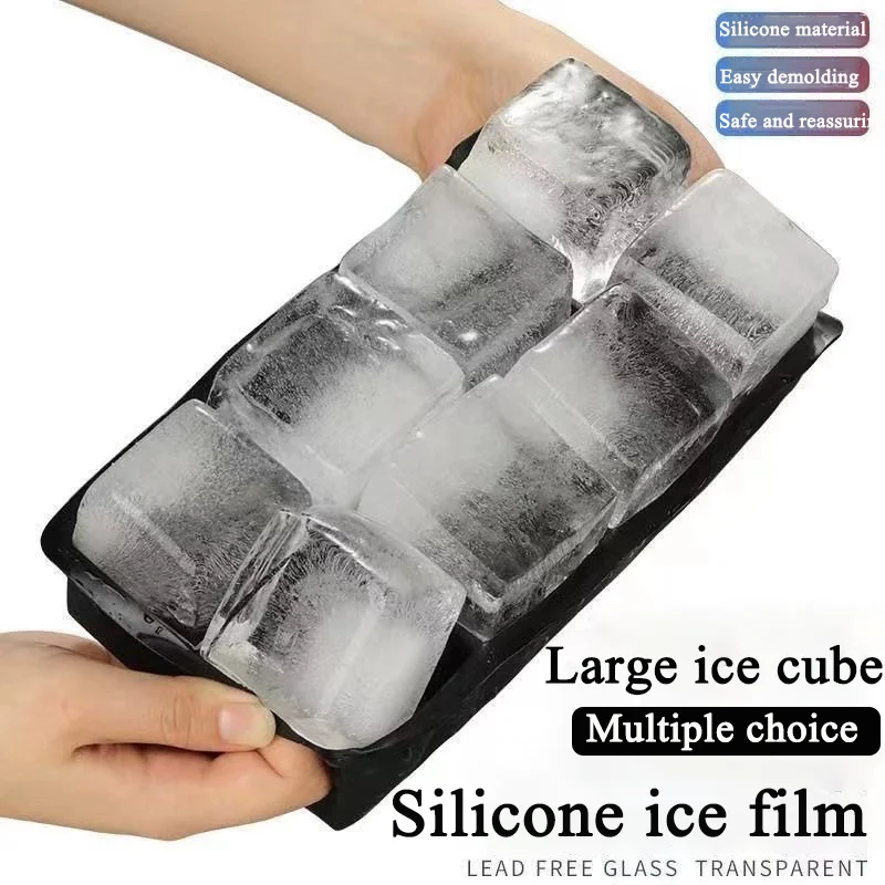 New 6/8/15 Grid Silicone Ice Cube Mold Big Tray Mold Ice Cube Maker Non-toxic Durable Bar Pub Wine Ice Blocks Maker Tools