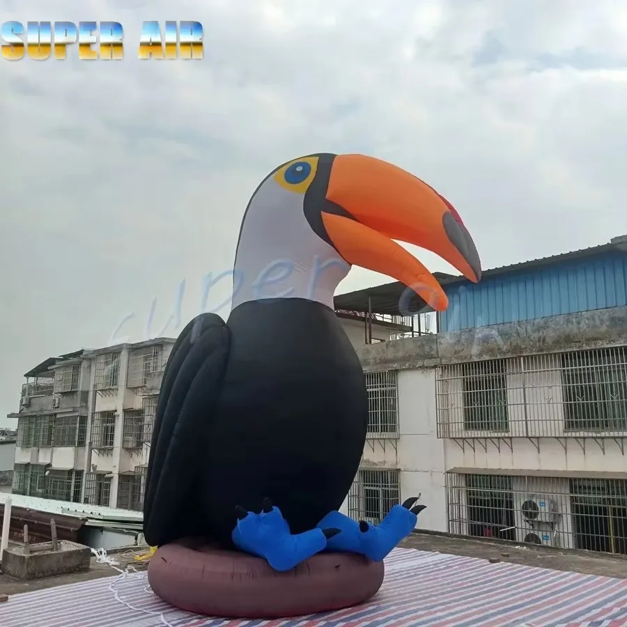 New product promotion inflatable cartoon animal  inflatable parrot for exhibition