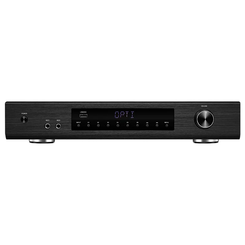 Hyper Sound 12-Channel 6-Zone 600W Separate Control Professional Amplifier BT 5.3 Optical/Coaxial Inputs LED Display Karaoke