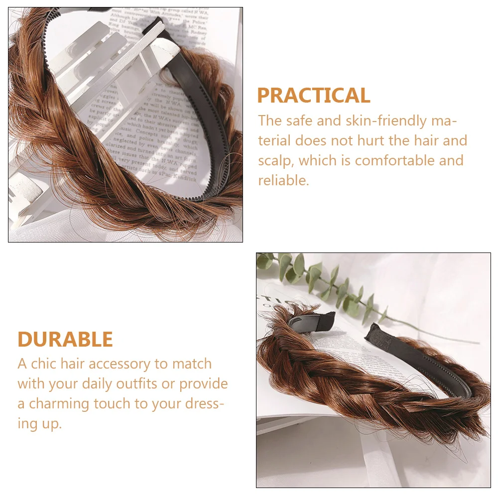 

Stylish Braid Hairband For Girl Simple Comfortable Home Use Hair Tying Decor Accessories Unique Charming Headbands Fashion Hair