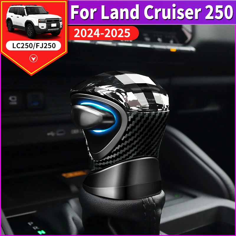 For Toyota Land Cruiser 250 2024 2025 Prado LC250 1958 First Edition LED Crystal Gear Shift Knob,Upgraded Gear head Accessories