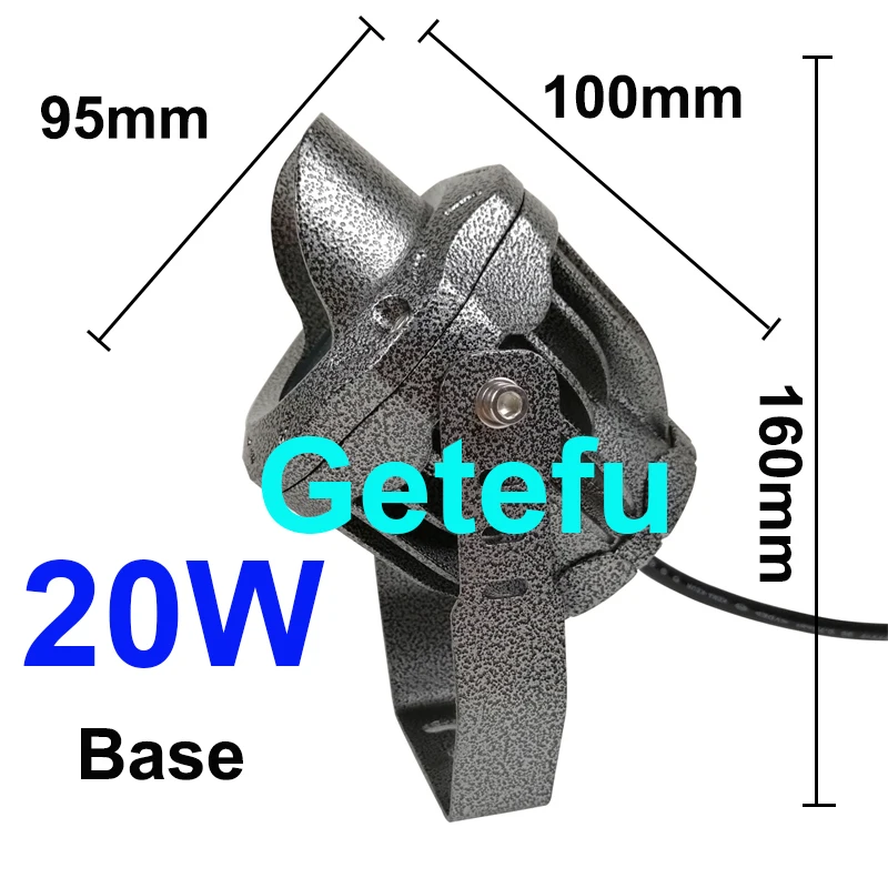 Cob Outdoor Garten Licht LED Rasen Lampe Spike 20W 10W wasserdichte Glühbirne 220V 110V 24V Landschaft IP65 Weg Scheinwerfer wasserdicht out – Detail 9