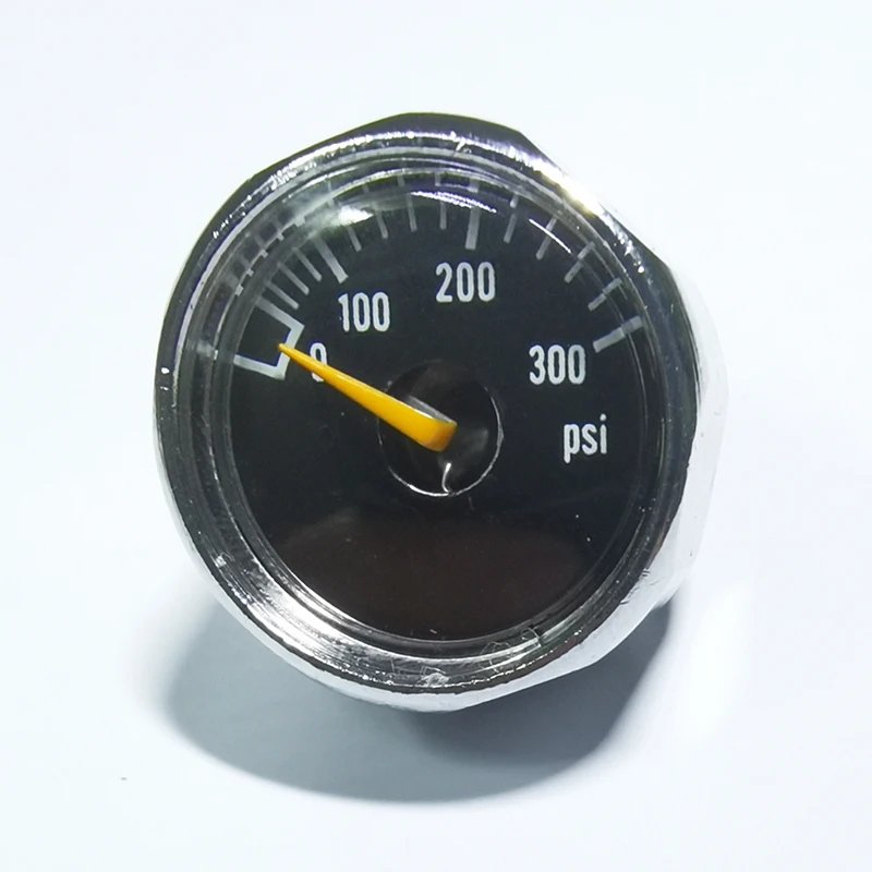 Manometer pengukur Mini 25mm/1 inci 300psi, aksesori menyelam mendaki Gunung 1/8NPT