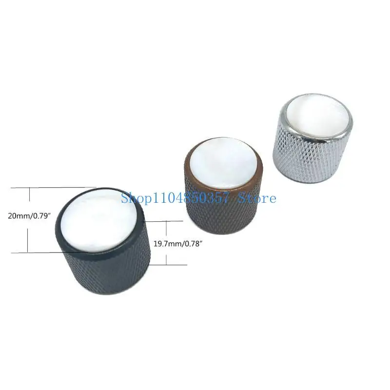 5ASD غيتار باس مقابض الأجزاء المعدنية التحكم في المقبض المقبض في المجلد وحدة التحكم في مقابض القبة #6