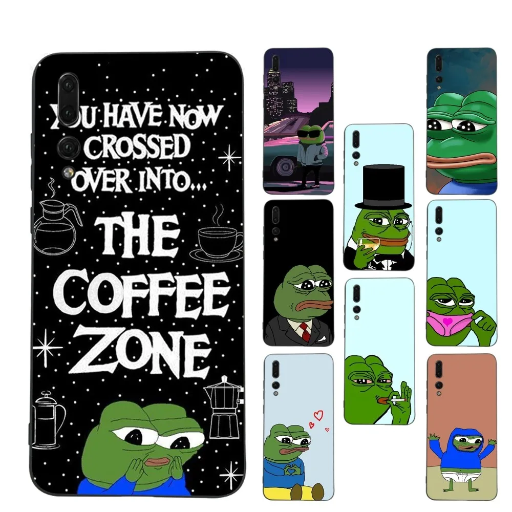 Sad Frog Pepe Phone Case For Huawei P 8 9 10 20 30 40 50 Pro Lite Psmart Honor 10 lite 70 Mate 20lite