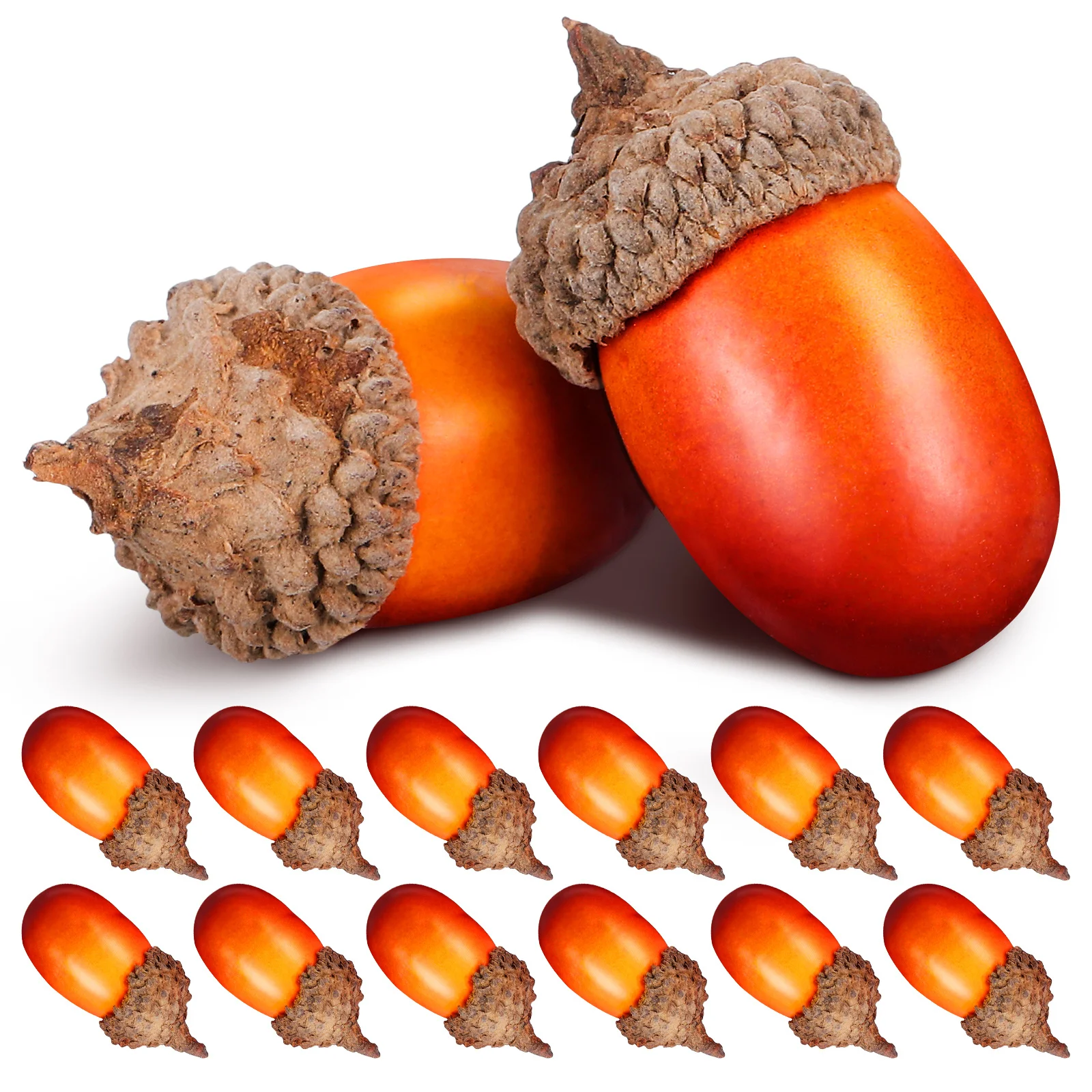 

100pcs Artificial Lifelike Mini Foam Acorn Decor For Christmas Decorations Home Wreath Making Material Autumn Decorations Bulk