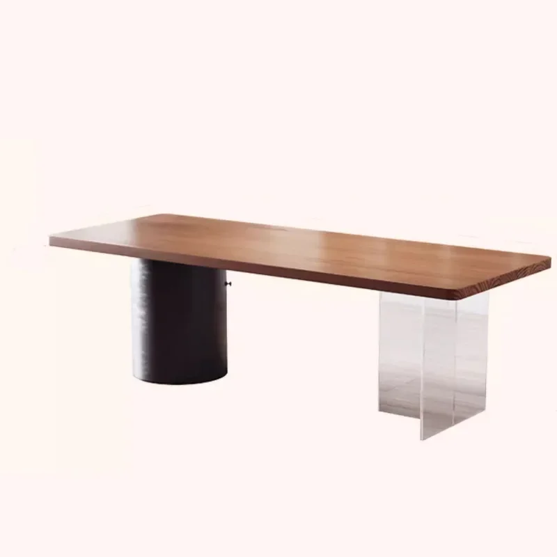 New Chinese-style solid wood tea table household reception negotiation