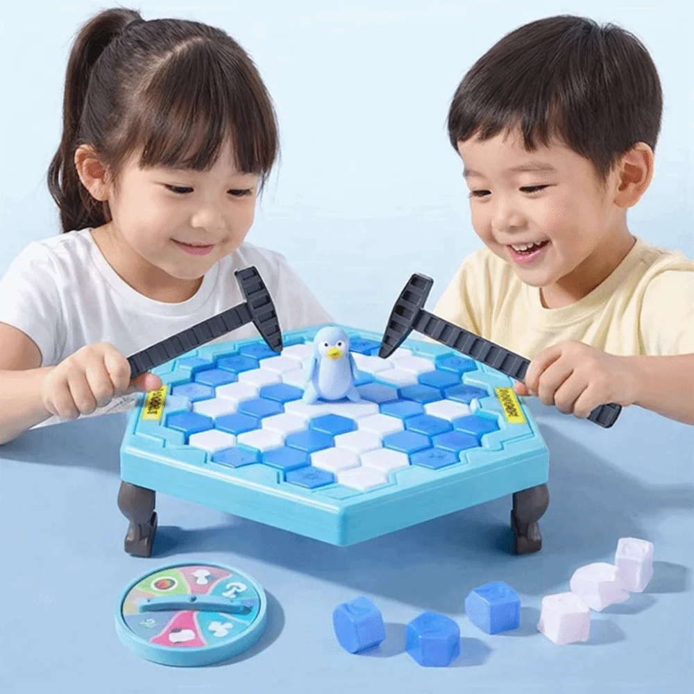 Mini Fun Save Penguin Game Thinking Training Strategy Game Ice Breaker Trap Educational Push Wall Interactive Board Game