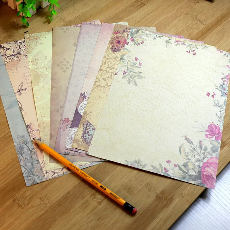 

80 Pcs Vintage Stationery Floral Writting Paper Matching Envelopes Sets for Handwriting Letters, Assorted Colors