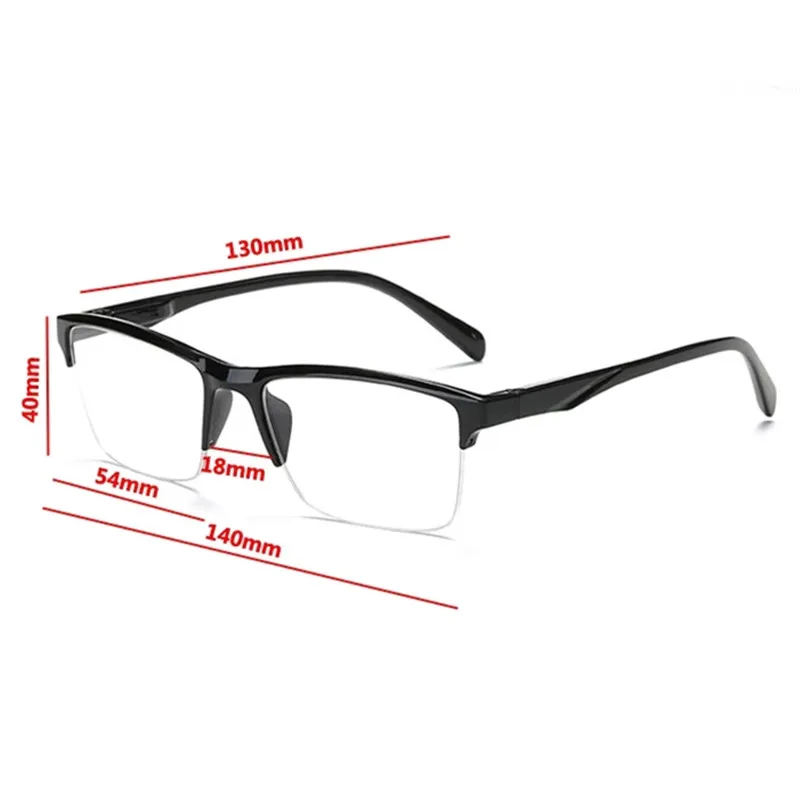 Half-Frame Myopia Glassse Ultrlight Women Men Retro Clear Lens Reading Glasses Gafas Lectura +0.75 +1.0 To +4.0