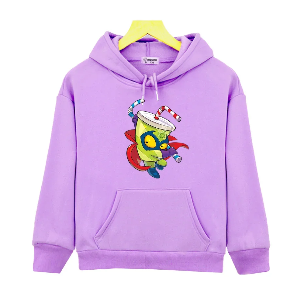 Super Zings SuperZings Cartoon Hoodies Sudaderas Comfortable Warm Children Cute Sweatshirts Autumn Boys Girls Hoody Kids Clothes