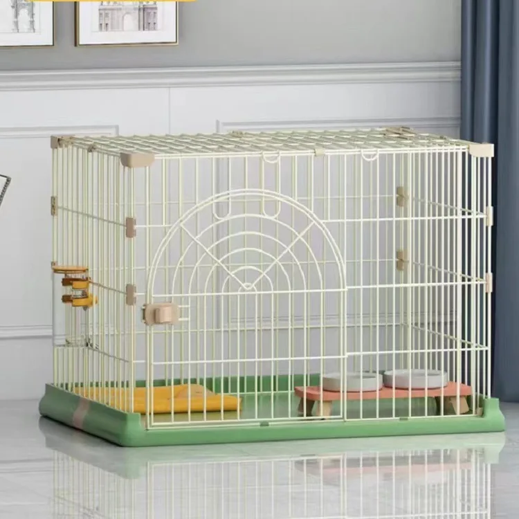 Dog Cage Bold Pet Cage Small Medium Large Dog Cat Rabbit Indoor Iron Cages Kennel Cat Cages