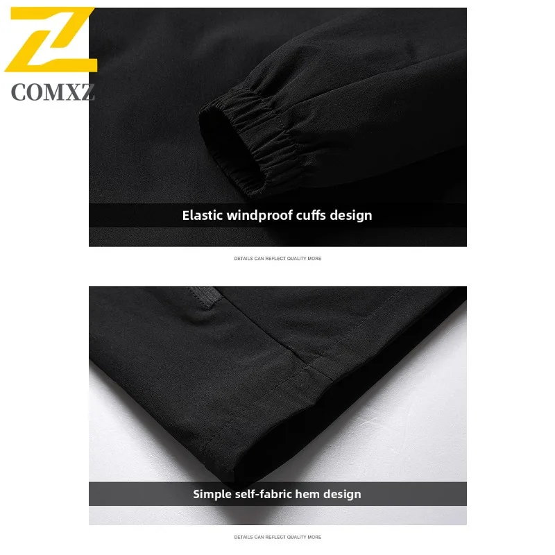 COMXZ 2025 Men Jacket 2021 Spring New Casual Coat Spring Autumn Trench Mens Shirt Mens Wear Clothes Export Street Style
